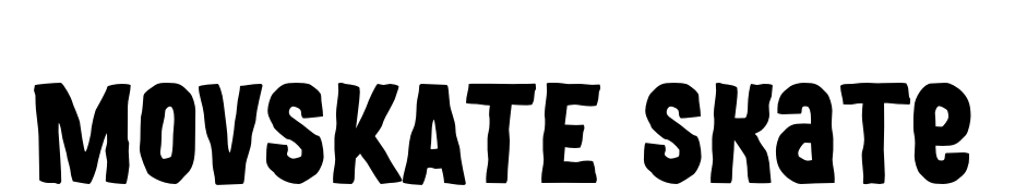 MOVSKATE Skate Font Download Free